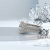 1.19ct Diamond Bridal Set Engagement Ring Curved Wedding Band - 01US83